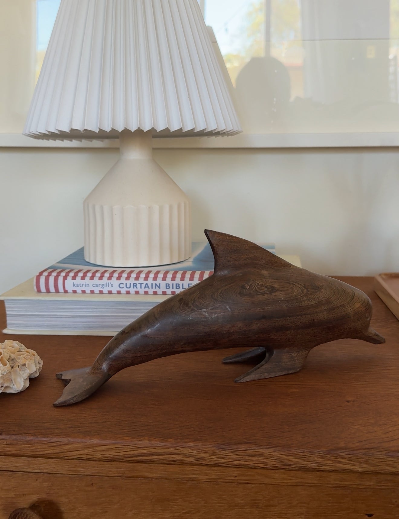 Vintage Wooden Carved Dolphin