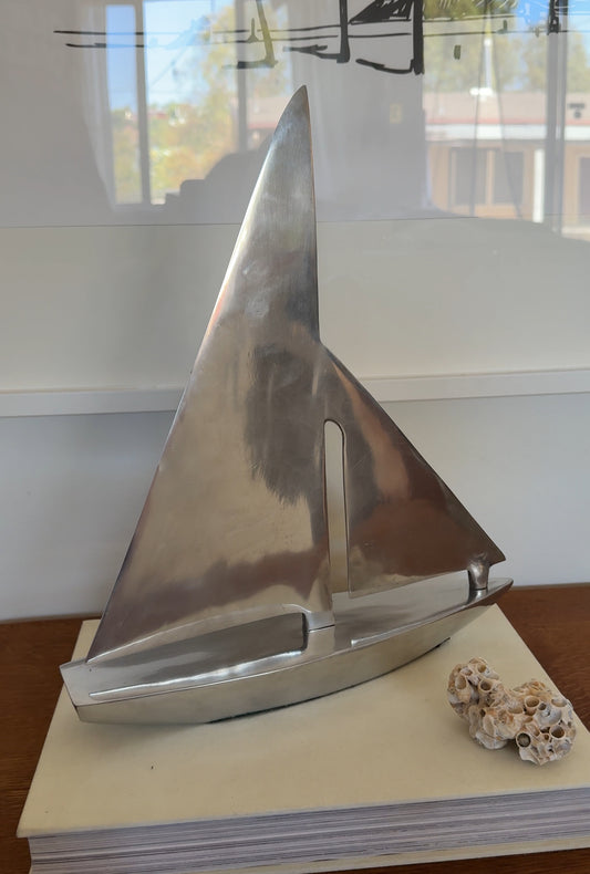 Chrome Sail Boat