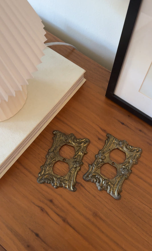 Set of Vintage Outlet Cover Plates