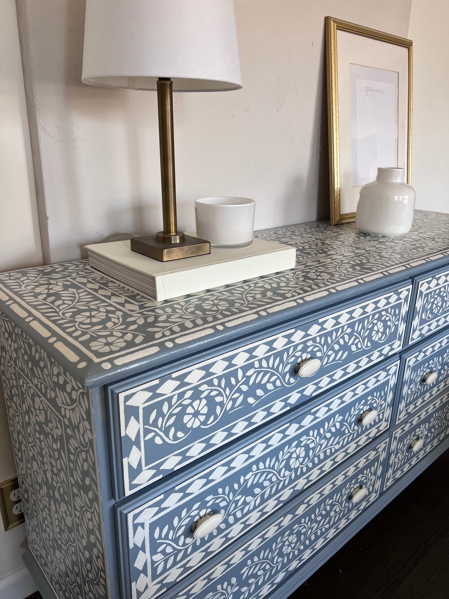 hand painted dresser