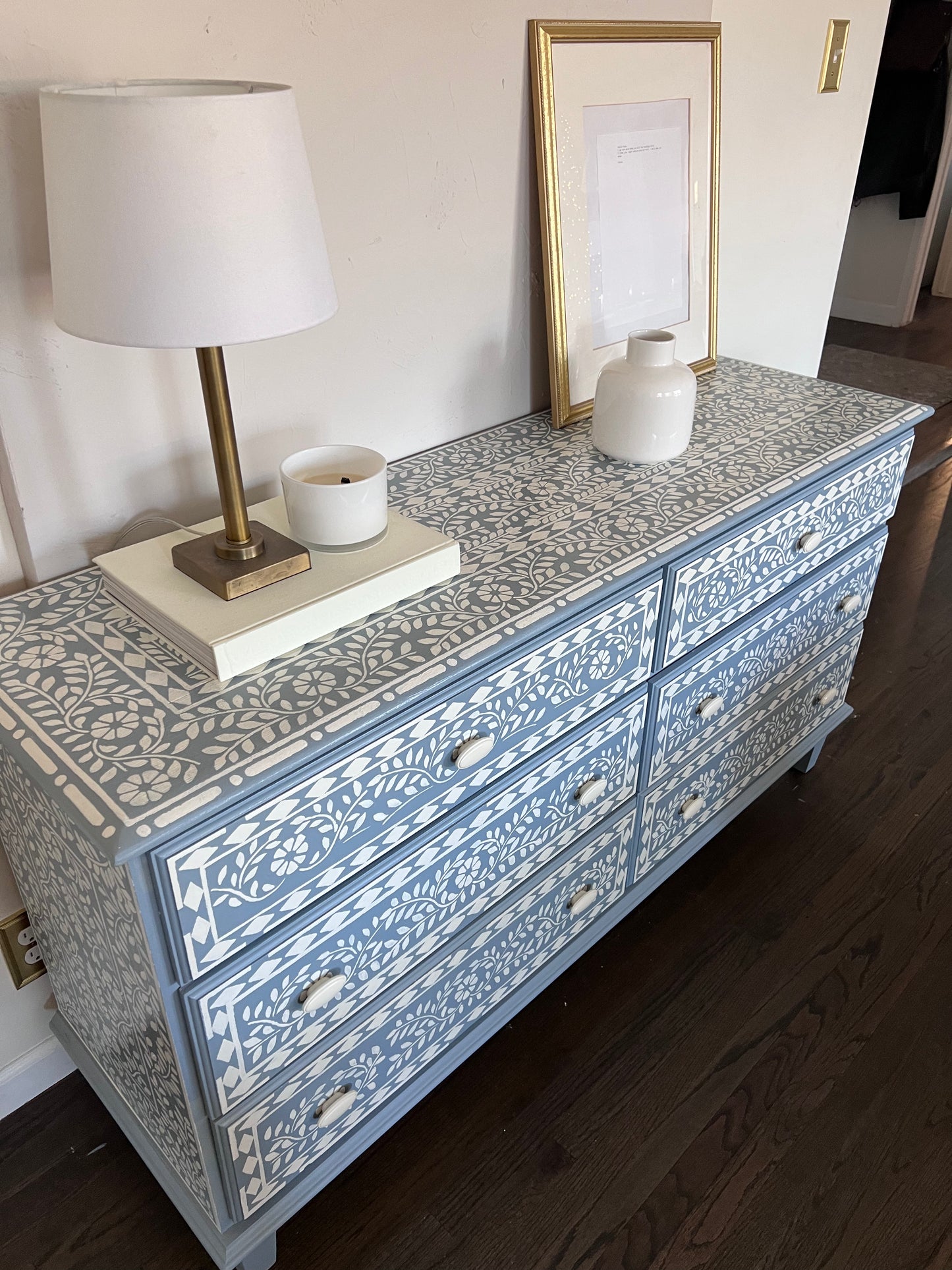 hand painted dresser