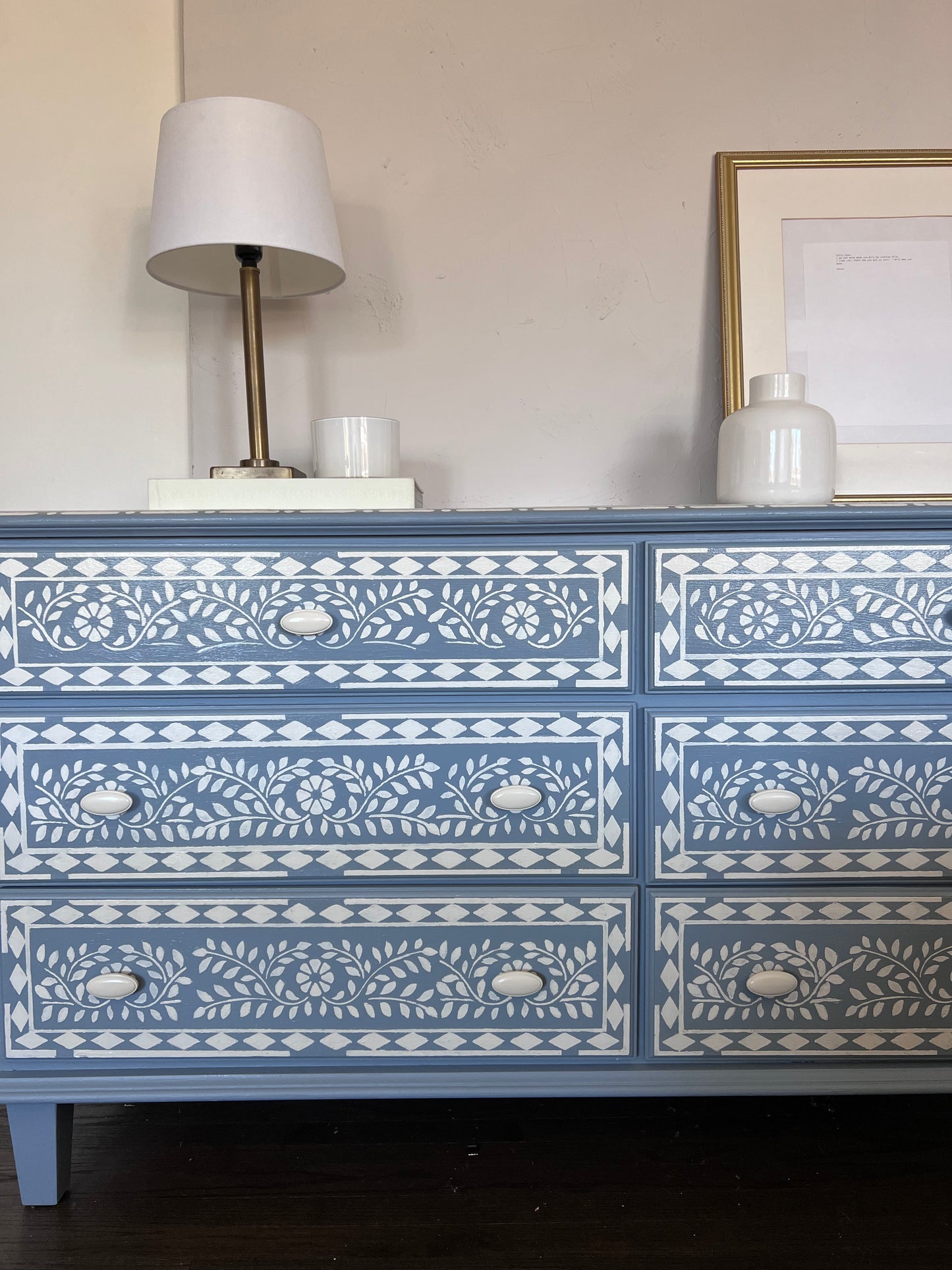 hand painted dresser