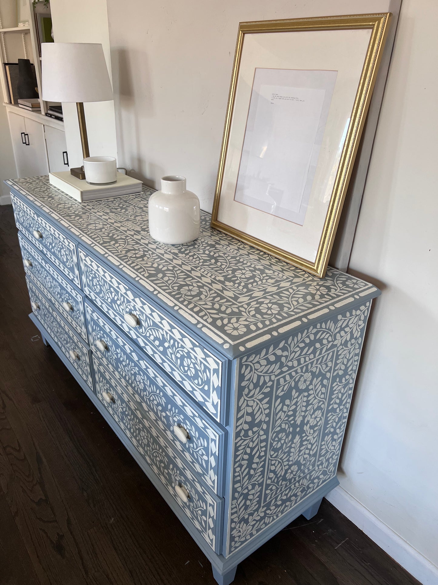 hand painted dresser