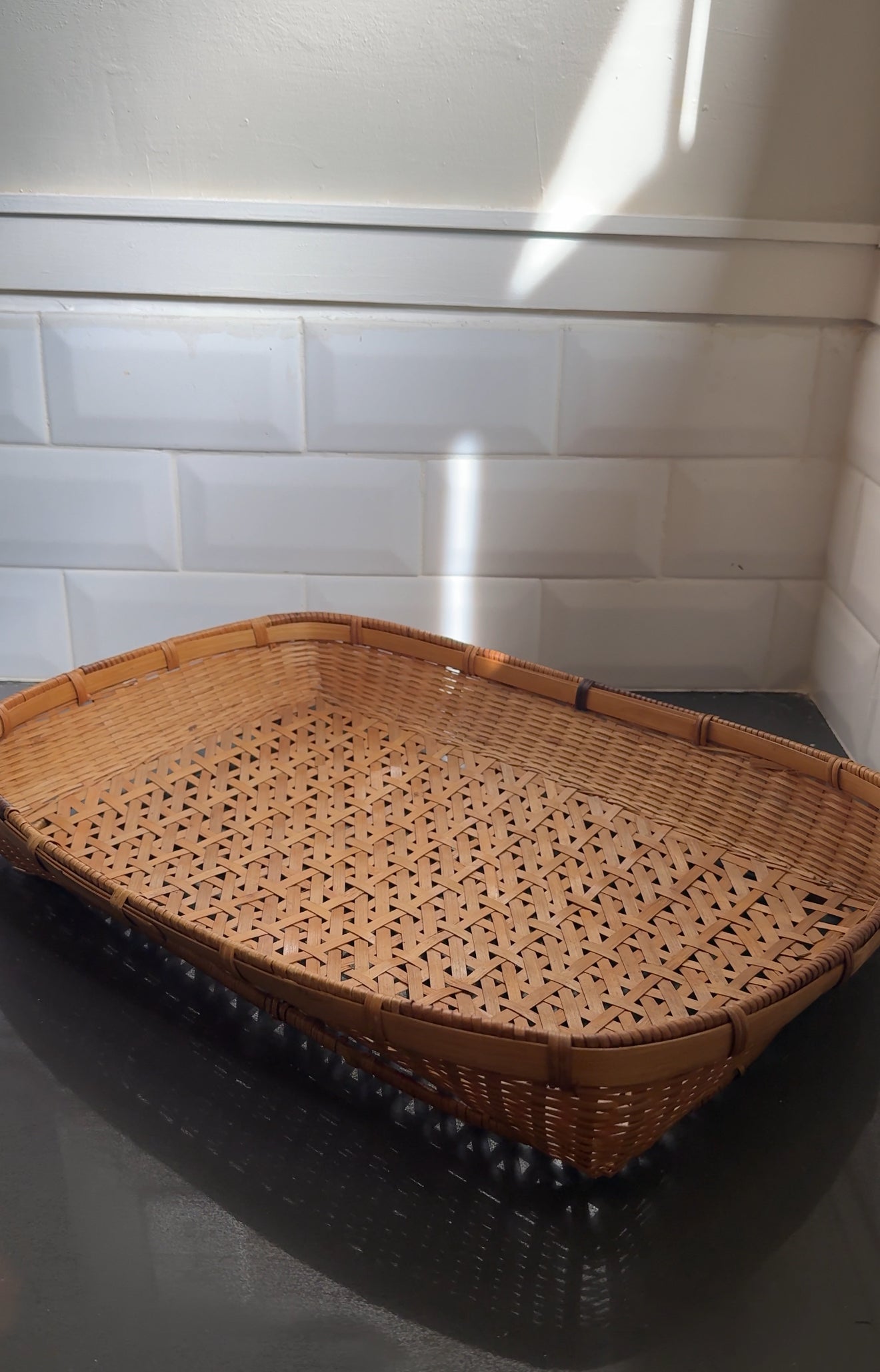 Large Wicker Tray