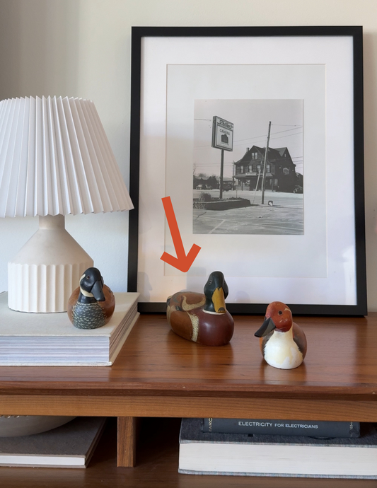 Large Vintage Wooden Duck