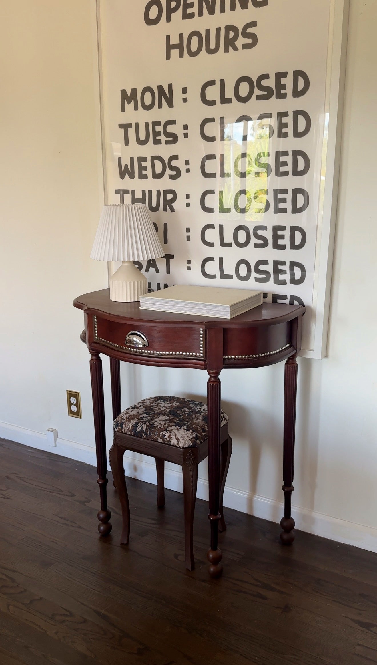 The Lido Entry Table & Stool