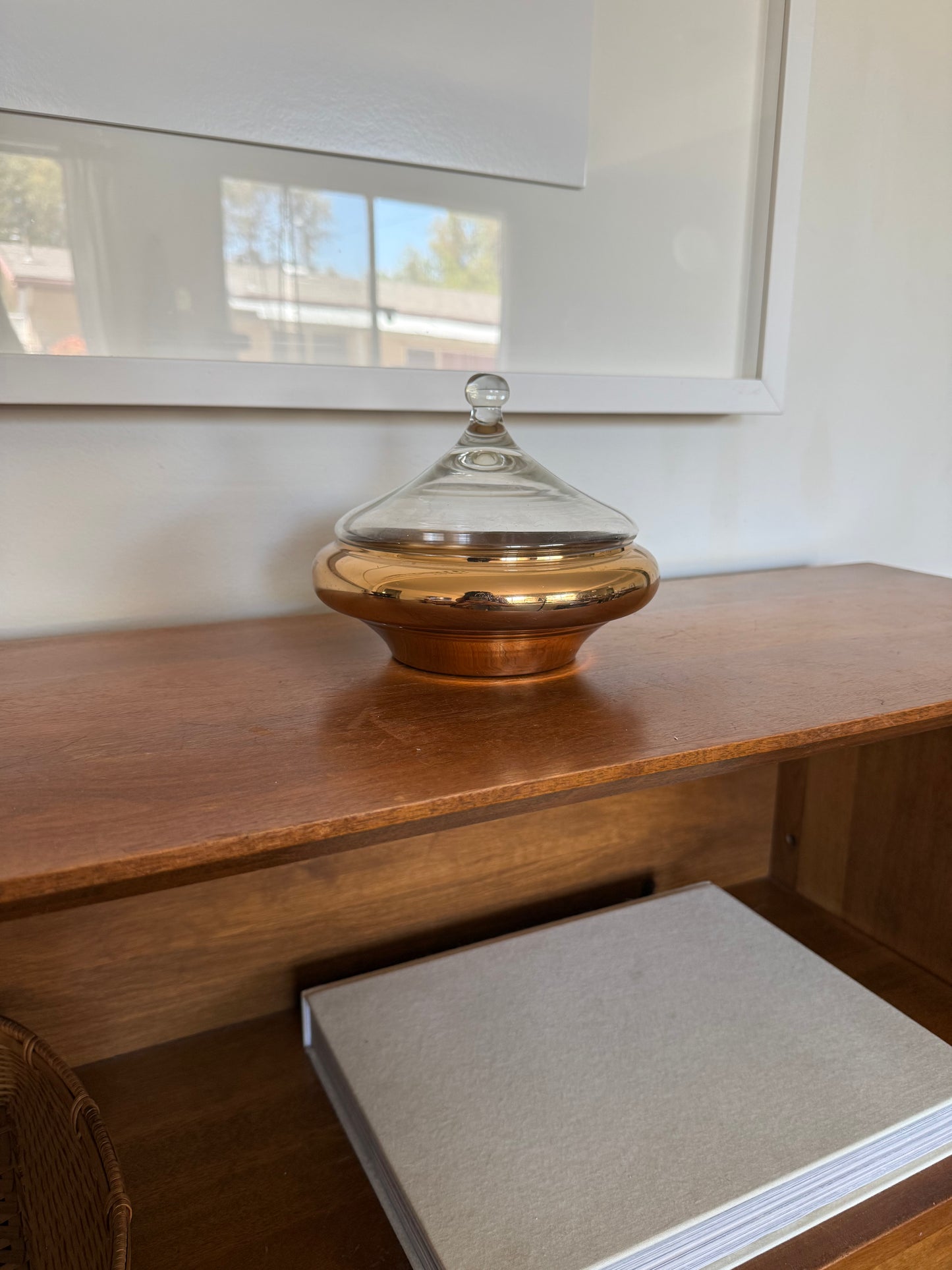 Brass & Glass Bowl