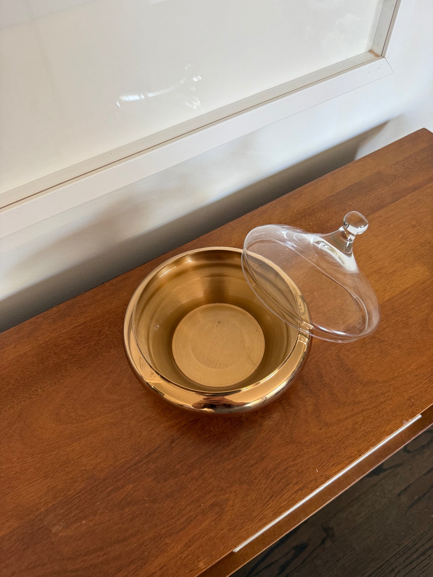 Brass & Glass Bowl