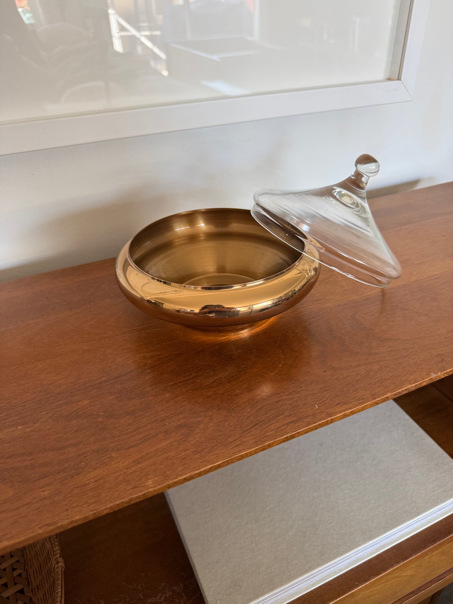 Brass & Glass Bowl