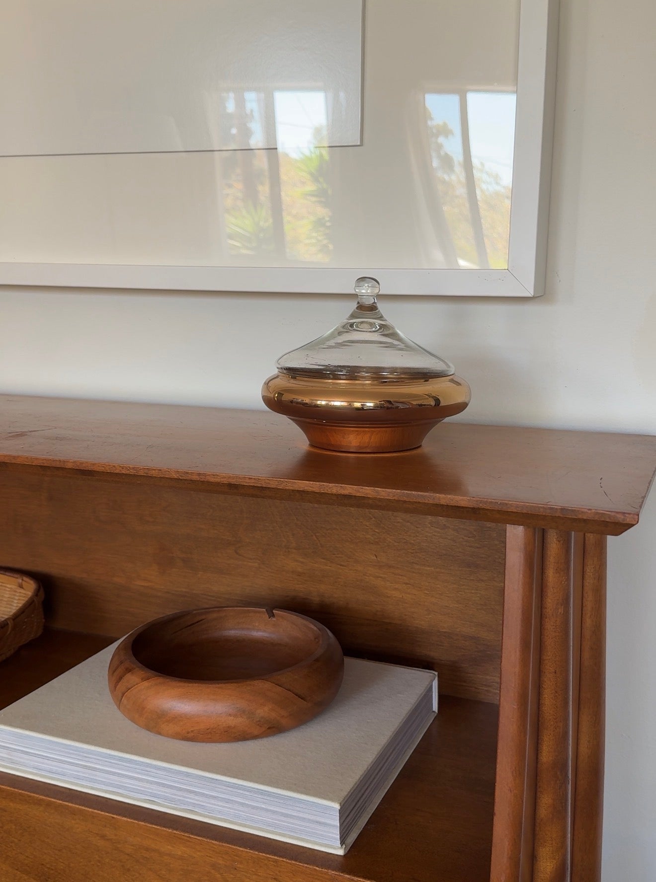 Brass & Glass Bowl