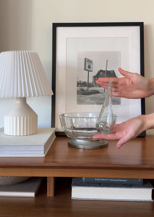 Small Glass Teardrop Vase