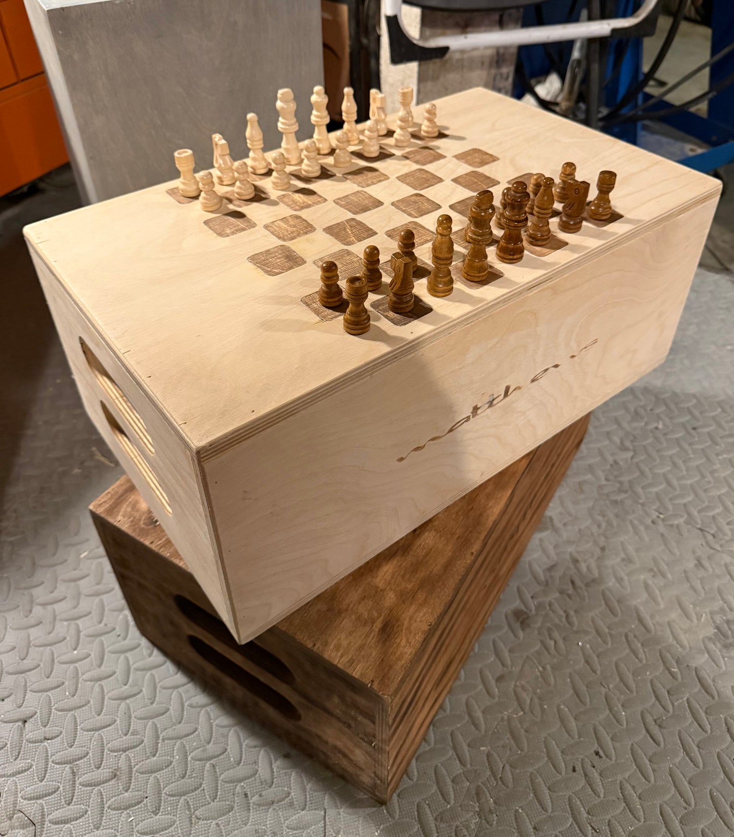 Chess Board Apple Box