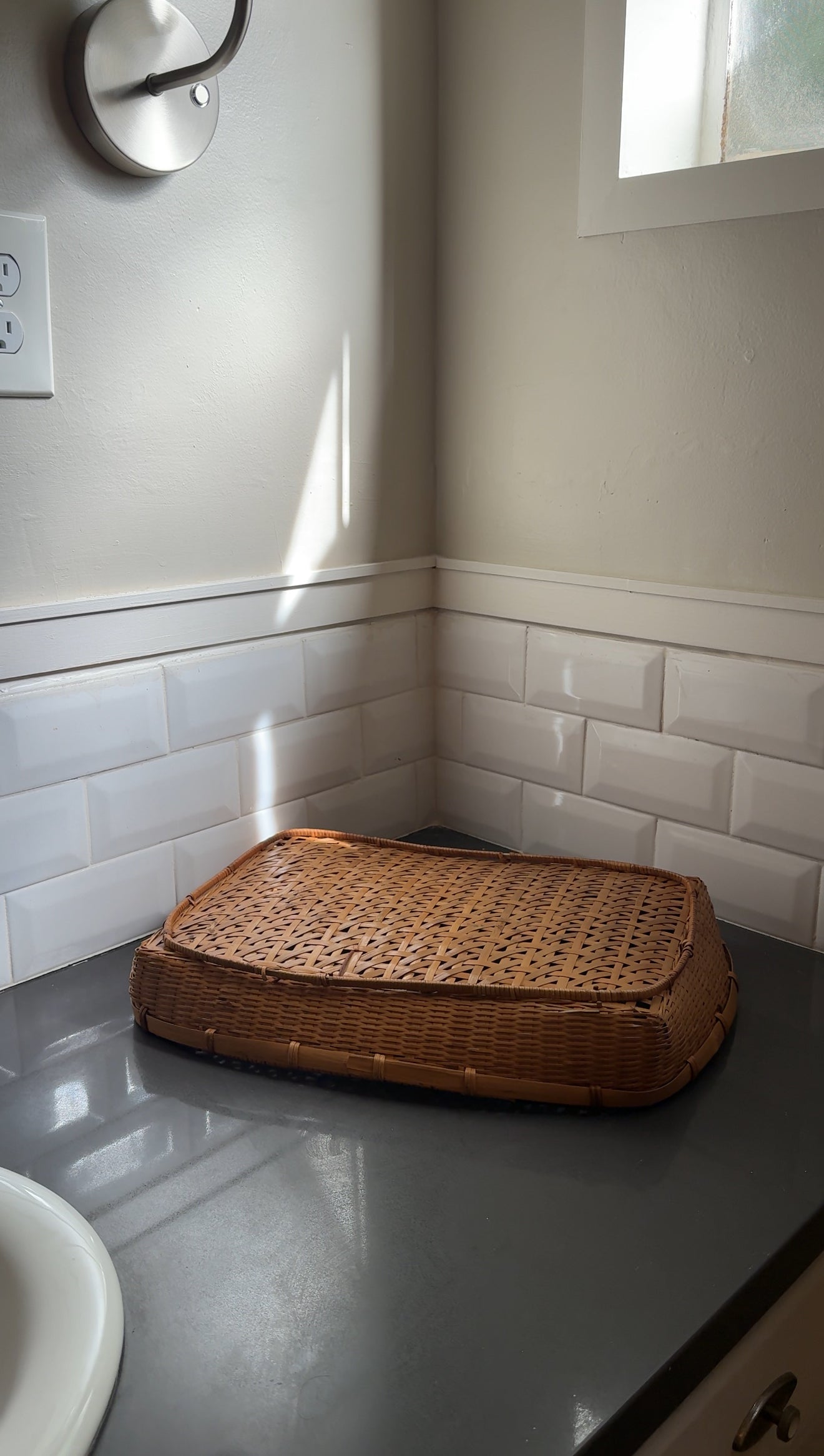 Large Wicker Tray