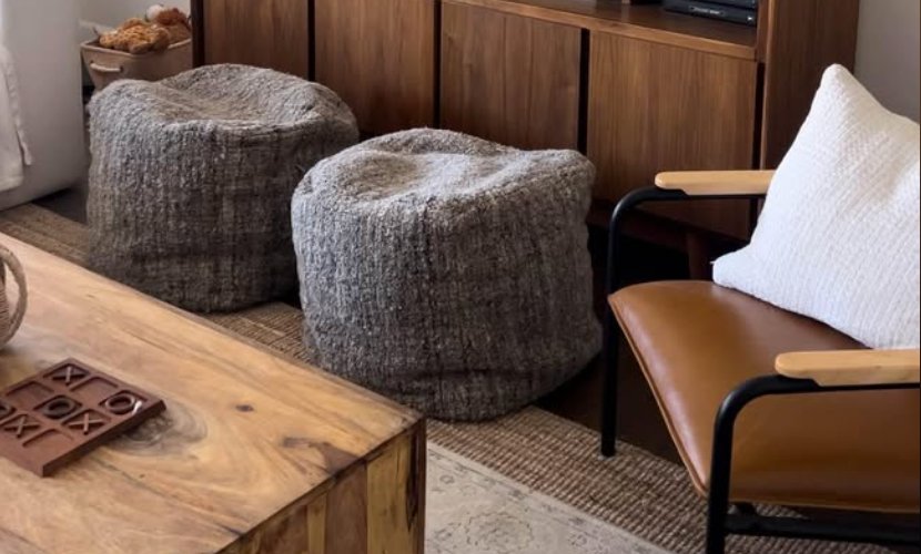 Wool Ottomans