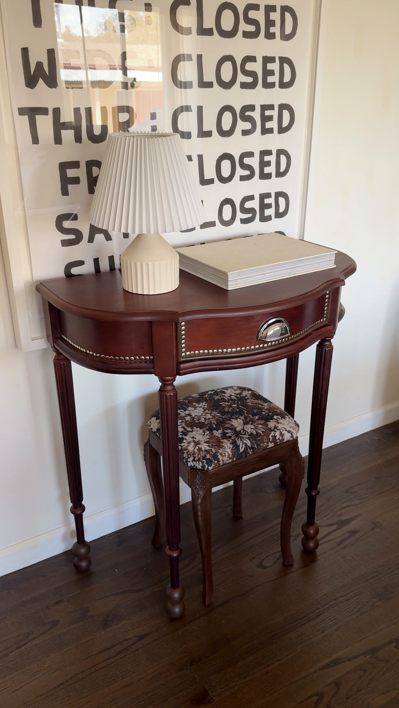 The Lido Entry Table & Stool