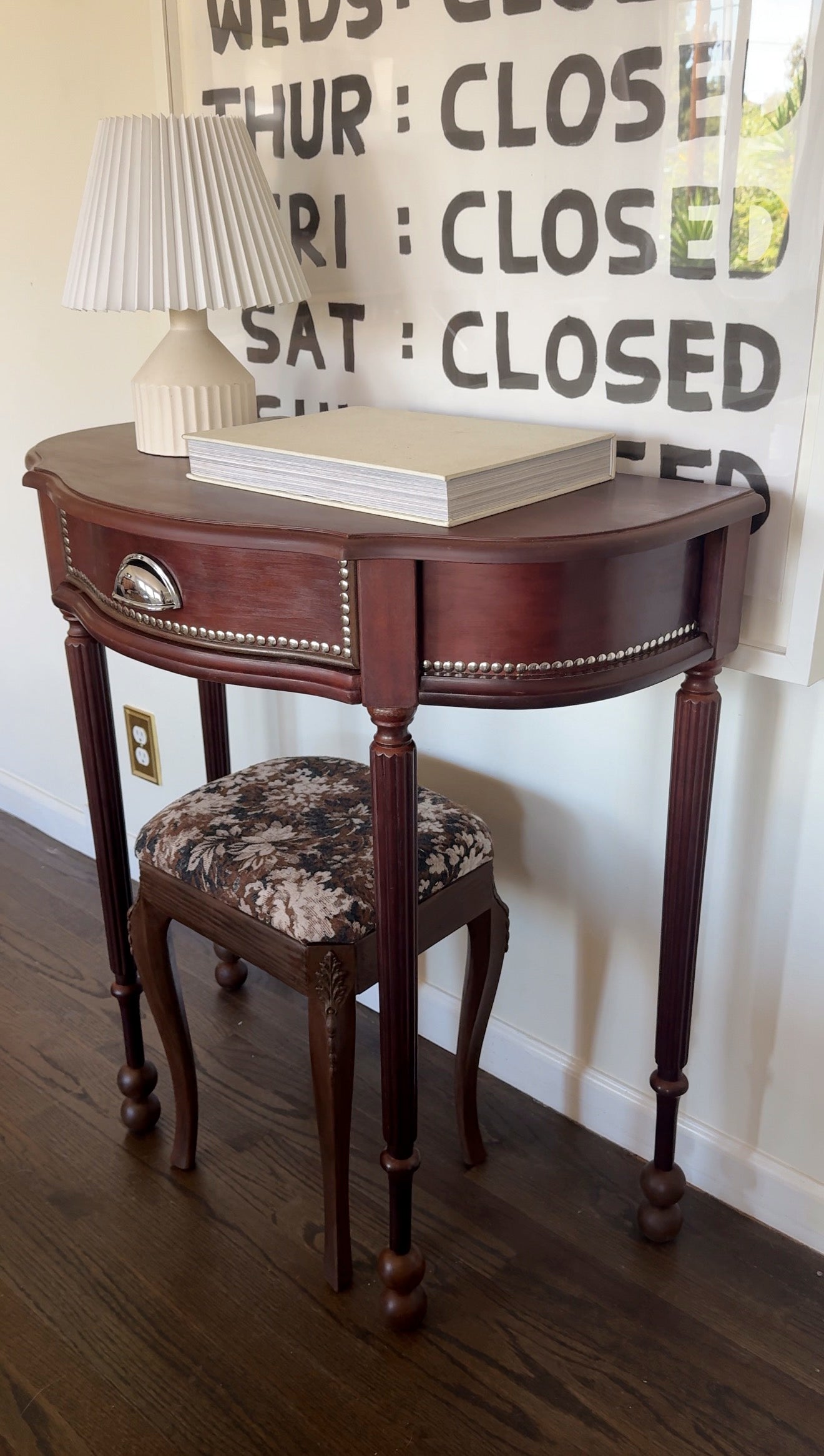 The Lido Entry Table & Stool